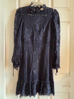 SEA NEY YORK BLUE LACE DRESS SIZE 2